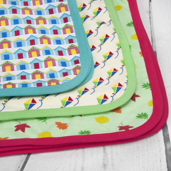 Beach Huts Organic Baby Blanket 3