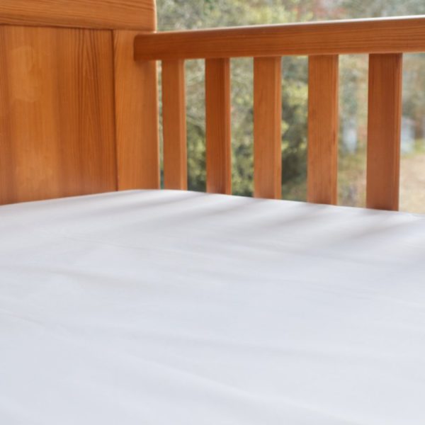 White Cot Bed Sheet (Flat Or Fitted) 2