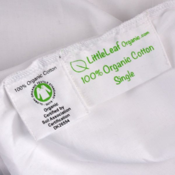 100% Organic Cotton Fitted Sheet -White 2