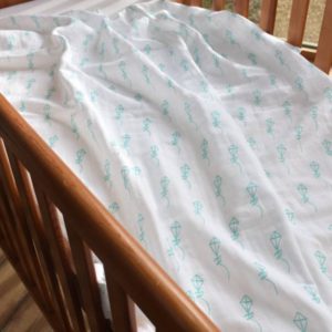 100% premium organic cotton swaddle