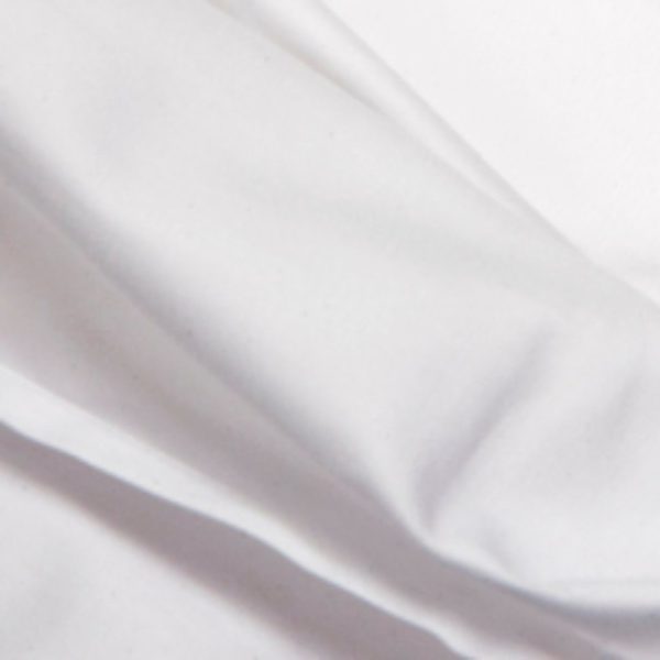 100% Organic Cotton Fitted Sheet -White 1