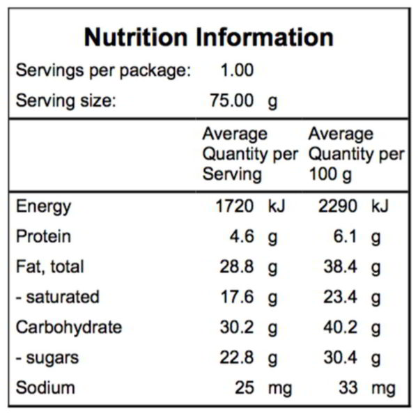 Vegan Chocolate- Date &Amp; Caramel Bar (75 G) Organic