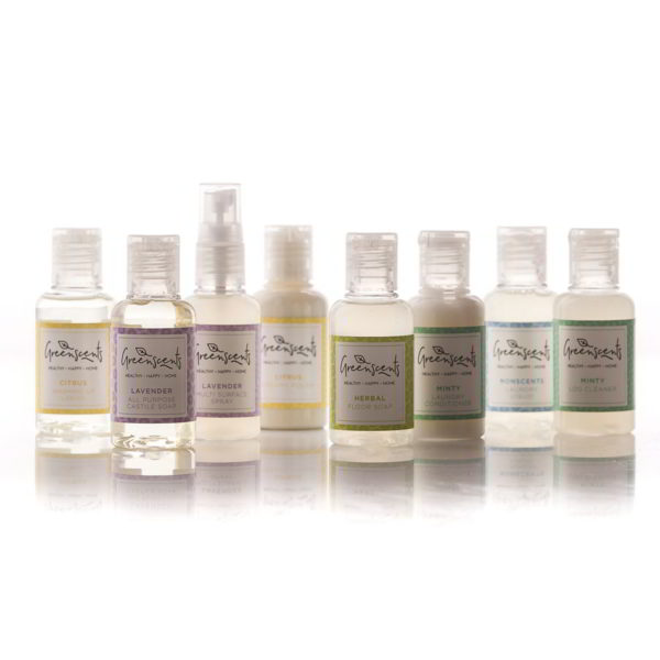 Try All Of Our Organic Cleaning And Household Products In The Greenscents Minis Collection.