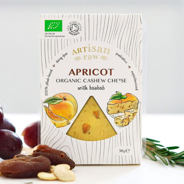 Organic Vegan Cheese - Apricot With Baobab, Dairy Free Cheese