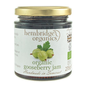 Sweet-tart flavour organic gooseberry jam