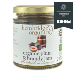 Award winning organic plum and brandy jam