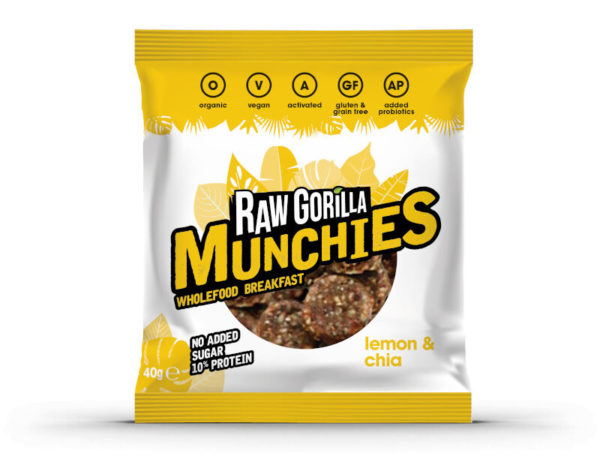 Raw Gorilla Lemon &Amp; Chia Munchies | Vegan | Organic | No Added Sugar