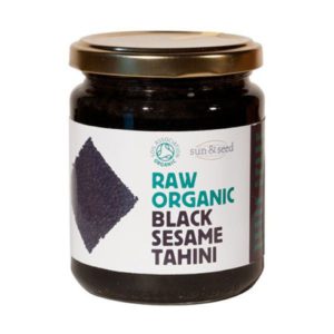 Organic raw black sesame tahini spread - intense flavour