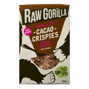 Raw Gorilla organic, vegan cacao crispies–  delicious and nutritious