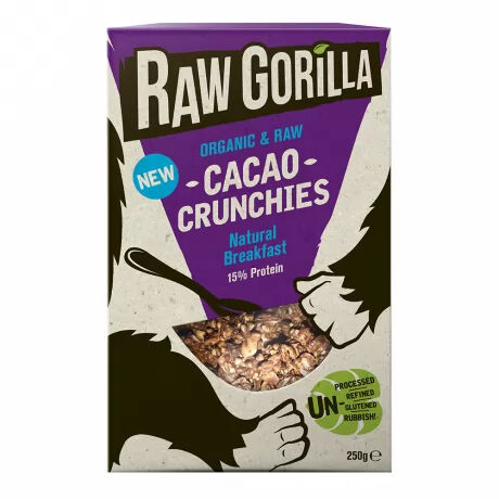 Raw Gorilla Organic, Vegan Cacao Crunchies–  Delicious And Nutritious