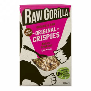 Raw Gorilla organic, vegan original crispies–  delicious and nutritious