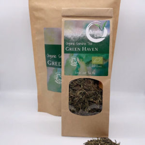 Organic Sencha green loose tea - delicious taste with a honey-yellow infusion