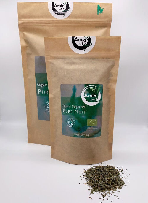 Organic Peppermint Loose Leaf Tea - Pure Mint