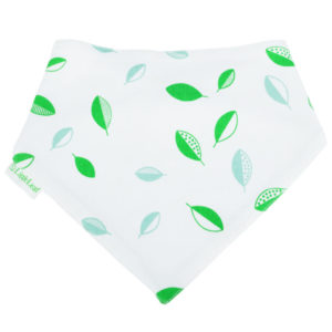 Organic cotton bandana baby bibs - Tumbling leaves