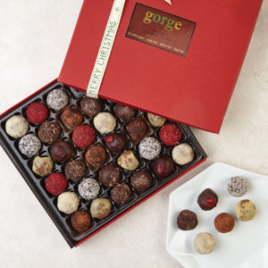 Raw organic truffles christmas selection box