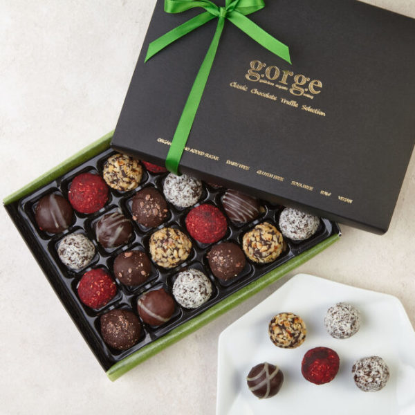 Classic Selection Box – Raw Organic Chocolate Truffles (No Alcohol)