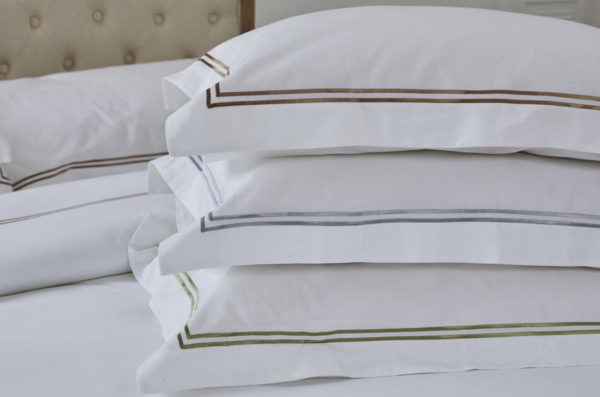 Double Cord Line Oxford Organic Pillowcases