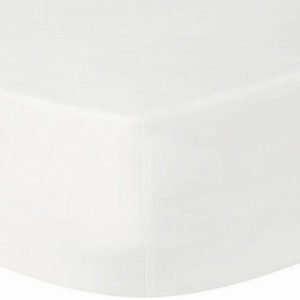 Luxurious white organic fitted sheets