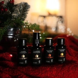 Eco friendly Christmas gift set - luxury travel for face & body