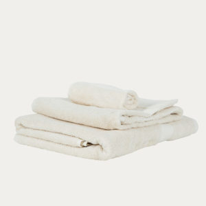 Luxury fairtrade 100% organic cotton towels - natural colour