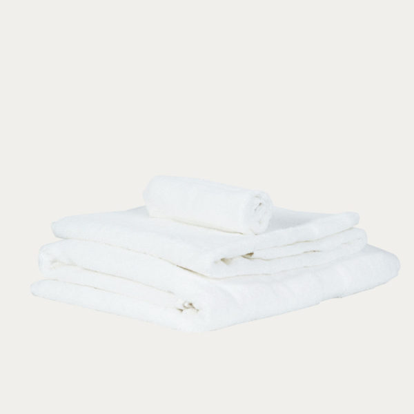 Luxury Fair Trade 100% Organic Cotton Towels - White 1