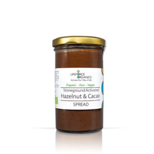 Activated organic hazelnut spread with cocoa: true taste sensation